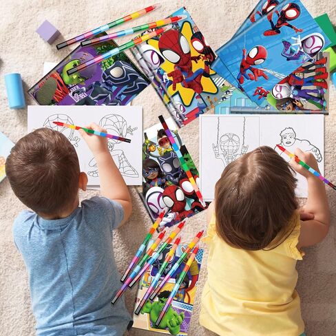 كتب تلوين سبايدر أميزينج فريندز - 36 قطعة للأطفال، مجموعة كتب رسم صغيرة DIY لحفلات العنكبوت، هدايا أعياد الميلاد، هدايا الحفلات، مستلزمات الأنشطة الصفية، ديكورات in Saudi Arabia