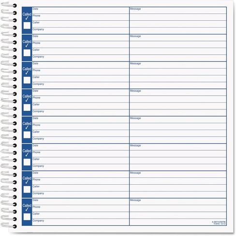 TOPS 4416 Voice Message Log Book, 800 Messages, 8-1/2-Inch x8-1/4-Inch , White in Saudi Arabia