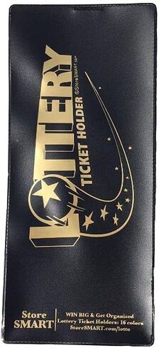 StoreSMART - Lotto Ticket Lottery Holder - 4"x9" Plastic LT - Metallic Blue - 2 Pack in Saudi Arabia