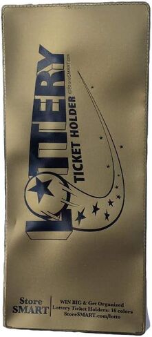 StoreSMART - Lotto Ticket Lottery Holder - 4"x9" Plastic LT - Metallic Blue - 2 Pack in Saudi Arabia