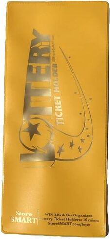 StoreSMART - Lotto Ticket Lottery Holder - 4"x9" Plastic LT - Metallic Blue - 2 Pack in Saudi Arabia