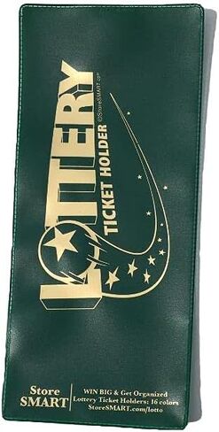 StoreSMART - Lotto Ticket Lottery Holder - 4"x9" Plastic LT - Metallic Blue - 2 Pack in Saudi Arabia
