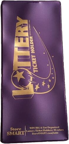 StoreSMART - Lotto Ticket Lottery Holder - 4"x9" Plastic LT - Metallic Blue - 2 Pack in Saudi Arabia