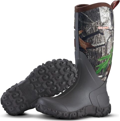 Showave Rain Boots for Women Waterproof Insulated Rubber Neoprene Boots Durable Mud Boots for Farming Raining Gardening Chore Work in Saudi Arabia