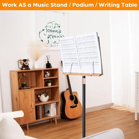 حامل كتب دوار، حامل كتب بارتفاع وزاوية قابلة للتعديل للقراءة بدون استخدام اليدين، حامل كتب كبير جدًا للكتب المدرسية الثقيلة، حامل قراءة دوار للكتاب السميك (15.4 × 11 بوصة) in Kuwait