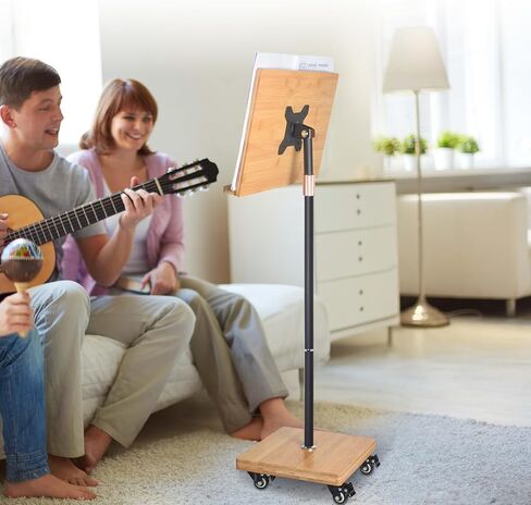 حامل كتب دوار، حامل كتب بارتفاع وزاوية قابلة للتعديل للقراءة بدون استخدام اليدين، حامل كتب كبير جدًا للكتب المدرسية الثقيلة، حامل قراءة دوار للكتاب السميك (15.4 × 11 بوصة) in Kuwait