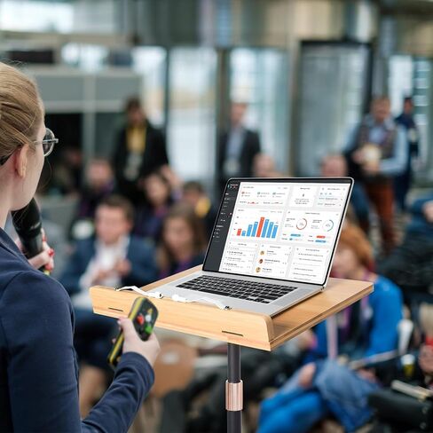 حامل كتب دوار، حامل كتب بارتفاع وزاوية قابلة للتعديل للقراءة بدون استخدام اليدين، حامل كتب كبير جدًا للكتب المدرسية الثقيلة، حامل قراءة دوار للكتاب السميك (15.4 × 11 بوصة) in Kuwait