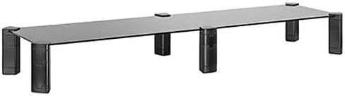 Mount Plus MP-AMS-12 شاشة طويلة جدًا مقاس 40 بوصة من الزجاج المقسى ارتفاع قابل للتعديل | رافعة شاشة مزدوجة | حامل منظم سطح المكتب متعدد الأغراض للكمبيوتر والكمبيوتر المحمول ومكبرات الصوت in Kuwait