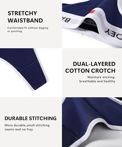 Thongs for Women Pack, Breathable Cotton Underwear Soft Cheeky Panties for Ladies 5 Pack S-XL in Saudi Arabia