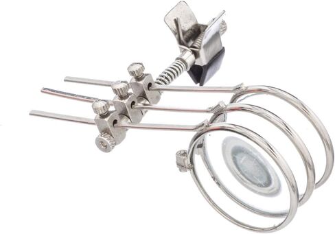 SE Triple Lens Loupe - 3.3X, 6.6X, 9.9X Magnification, 1-1/8" Lens, Clip-On for Hands-Free Use in Jewelry, Watchmaking, and Hobbies - MI129-333 in Saudi Arabia
