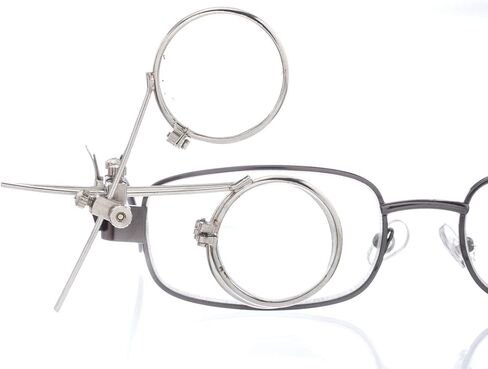 SE Triple Lens Loupe - 3.3X, 6.6X, 9.9X Magnification, 1-1/8" Lens, Clip-On for Hands-Free Use in Jewelry, Watchmaking, and Hobbies - MI129-333 in Saudi Arabia