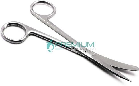 مقص طبي منحني مقاس 5.5 بوصة، أدوات تشغيل جراحية حادة/حادة in Kuwait