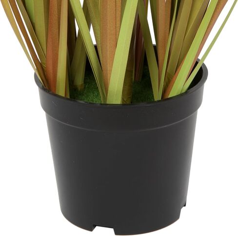 Vickerman Everyday 36" عشب بني صناعي مختلط مع وعاء بلاستيكي أسود - ديكور نبات العشب الصناعي - لمسة خضراء داخلية للمنزل أو المكتب in Saudi Arabia