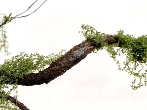 43 inches Moss Twig Vines Artificial Trees Branches Jungle Climber Fake Greenery Twigs Trunk with Greenery for Home Decor Garden Landscape Hanging Reptile Habitat Decor (Green - Pack of 1) in Saudi Arabia