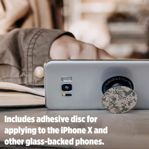 PopSockets: قبضة وحامل قابلان للطي للهواتف والأجهزة اللوحية - أسود in Saudi Arabia