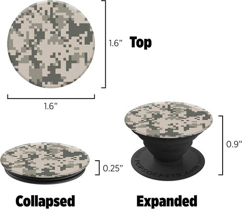 PopSockets: قبضة وحامل قابلان للطي للهواتف والأجهزة اللوحية - أسود in Saudi Arabia
