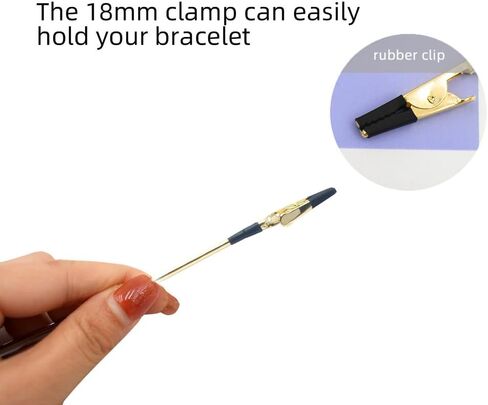 قطعتان من خطاف أداة مساعد السوار، مساعد السوار، أداة مساعدة في الارتداء، أداة مساعد السوار المعدني لقلادة وساعة السوار ومشابك وسحابات لتعديل الحرف اليدوية (فضي وذهبي وردي) in Kuwait