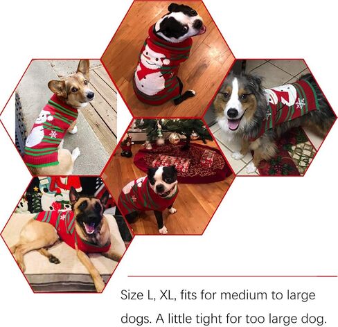 NACOCO Dog Snow Sweaters Snowman Sweaters Xmas Dog Holiday Sweaters New Year Christmas Sweater Pet Clothes for Small Dog and Cat (Snowman,M) in Saudi Arabia
