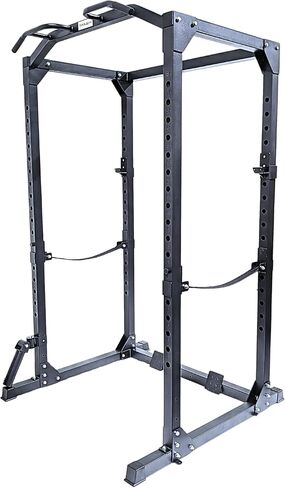 HulkFit Pro Series متعددة الوظائف وقابلة للتعديل في صالة الألعاب الرياضية المنزلية، حامل كهربائي لقفص القرفصاء مع ملحقات وملحقات لضغط مقاعد البدلاء، والقرفصاء، والرفع الميت - متعدد الألوان in Saudi Arabia