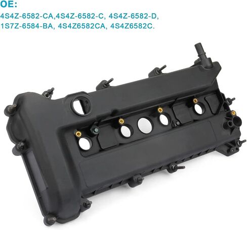 Aluminum Valve Cover with Gasket Compatible with 2005-2008 for Ford Escape for Ford Focus Transit Connect for Mercury Mariner OE 4S4Z6582CA 4S4Z6582C (Red) in Saudi Arabia