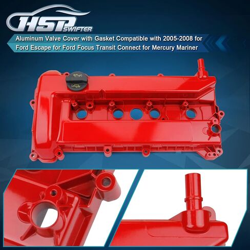 غطاء الصمام مع حشوات متوافق مع 2005-2007 Ford Focus 2.0L 2.3L 2005-2008 Mercury Mariner 2.3L OE# 4S4Z-6582-CA 4S4Z-6582-C 4S4Z-6582-D 1S7Z-6584-BA 4S4Z6582CA 4S4Z6582C in Saudi Arabia
