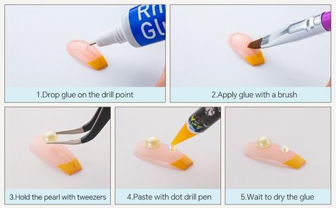 60 جرام من أحجار الراين من اللؤلؤ الوردي الخوخي للحرف اليدوية مقاس مختلط 3 مم - 10 مم AB لون نصف دائري من اللؤلؤ خرز اللؤلؤ المسطح وأحجار الراين الراتنجية لفن الوجه مع الجل in Kuwait