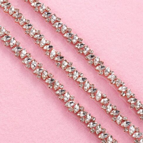 Yanstar Handmade Crystal Rhinestone Wedding Bridal Belts With Ribbons For Bridal Dress in Saudi Arabia