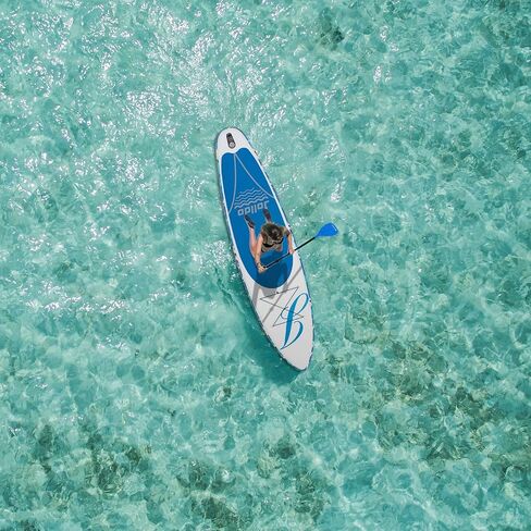 لوح مجداف قابل للنفخ من SUP، لوح مجداف واقف مقاس 10'6"×31"×6" خفيف للغاية (17 رطل) للبالغين من الشباب، SUP مع حقيبة، مجداف قابل للتعديل، مضخة، مقود، زعانف، طقم إصلاح in Saudi Arabia