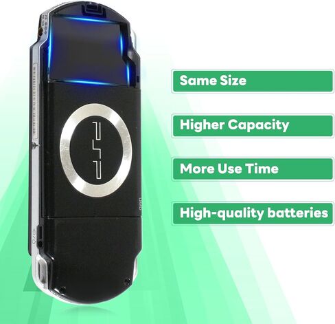 3800mAh Rechargeable PSP 3000 Battery, 2024 New Upgrade High Capacity 3.6V Battery Suitable for PSP 3000 / PSP Slim 2000 PSP-S110 Console, PSP-2001, PSP-3000, PSP-3001 PSP Slim Console etc in Saudi Arabia