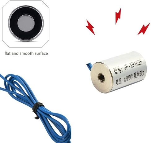 Heyiarbeit 12V DC 1200N Electric Lifting Magnet Electromagnet Solenoid Lift Holding 80mmx38mm in Saudi Arabia
