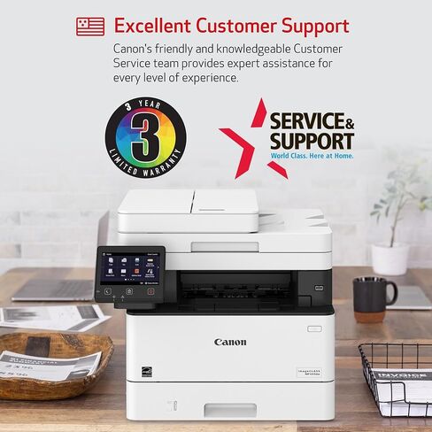 Canon imageCLASS MF455dw - All in One, Duplex, Wireless Laser Printer with 3 Year Warranty & Genuine Toner Cartridge 057 Black, High Capacity in Saudi Arabia