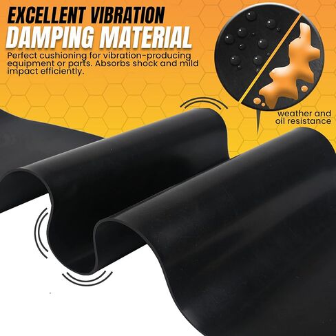 12 × 48 بوصة - 1/8 بوصة (.125) ورقة مطاطية من النيوبرين للحشوات والوسادات والحرف اليدوية والأشغال اليدوية وتجريد الطقس والأرضيات والمصدات in Kuwait