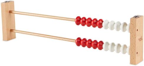 hand2mind-93440 20-Bead Giant Magentic Rekenrek Colored Abacus, for Kids, Wooden Counting Math Manipulatives, Learn Counting and Numbers (Set of 1) in Saudi Arabia