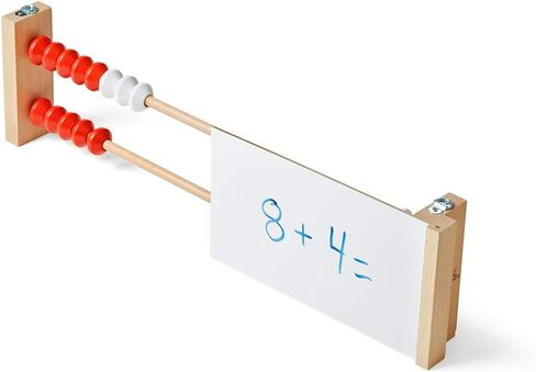 hand2mind-93440 20-Bead Giant Magentic Rekenrek Colored Abacus, for Kids, Wooden Counting Math Manipulatives, Learn Counting and Numbers (Set of 1) in Saudi Arabia