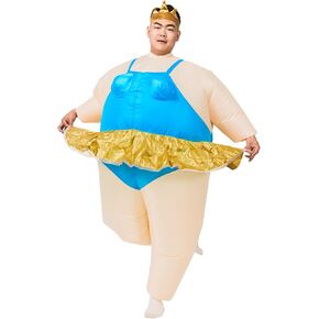 Inflatable Ballerina Costume Adult Blow Up Costumes for Adults Funmy Fat Body Suit Costume for Men Women Halloween in Saudi Arabia