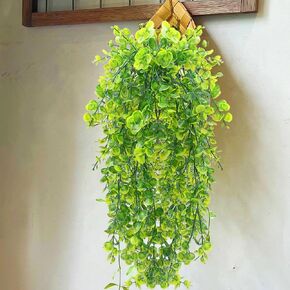 78cm Artificial Eucalyptus Rattan Green Fake Plant Ivy DIY for Indoor Outdoor Wall House Weddings Patios Porches Decor (1PCS) in Saudi Arabia