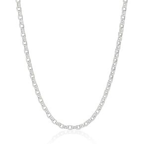 قلادة سلسلة رولو هارموني من EMF - مجوهرات نسائية بسيطة من الذهب عيار 18 قيراط والفضة الاسترليني مع رنين حيوي للحضور والوضوح (سلسلة رولو قابلة للتعديل مقاس 16-18 بوصة 3 مم) in Kuwait