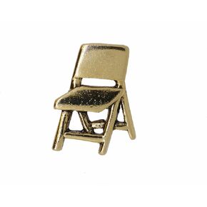 Jim Clift Design Folding Chair Gold Lapel Pin in Saudi Arabia