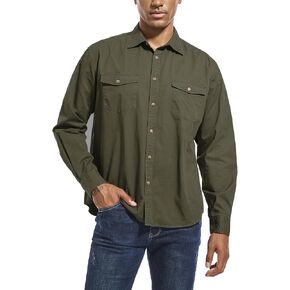 قمصان رجالية بأزرار لأعلى، قمصان طويلة الأكمام بأزرار سفلية مع جيبين، قمصان عمل للرجال in Kuwait