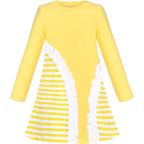 فستان للفتيات من Sunny Fashion بأكمام طويلة وألوان متباينة على شكل فراشة، ملابس غير رسمية in Kuwait