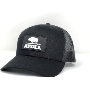 Atoll Trucker Hats - 7 Hole Snapback Closure Baseball Caps, Adjustable Strap, Breathable - One Size Fits Men Women in Kuwait
