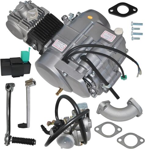 طقم محرك 125CC رباعي الأشواط، محرك مع مبرد الهواء والمكربن، طقم محرك دراجة نارية، محرك نقل 4 سرعات لهوندا CRF50/CRF70/XR50/XR70 & Go Kart in Saudi Arabia