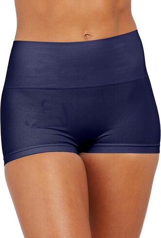 SPANXshape Everyday Shaping Boyshort - Comfortable Core Control Shapewear Underwear - Invisible Under Clothes - No-Show-Soft Nude-Timeless Navy-L in Saudi Arabia