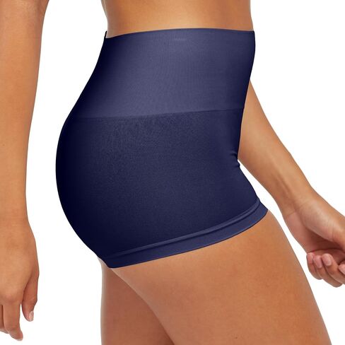SPANXshape Everyday Shaping Boyshort - Comfortable Core Control Shapewear Underwear - Invisible Under Clothes - No-Show-Soft Nude-Timeless Navy-L in Saudi Arabia