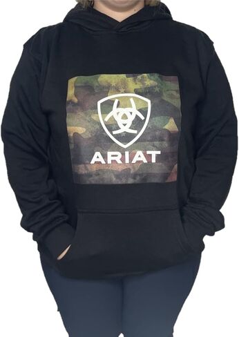 Ariat Boys 10041153 BOYS PROTECT AND SERVE BLOCK هود S أسود in Saudi Arabia