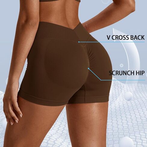 Women Yoga Short Leggings Workout Sports Shorts Running Fitness Gym Leggings Hip Lifting Pants in Saudi Arabia