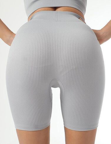 High Waisted Tummy Control Athletic Shorts for Women Compression Yoga Gym Running Workout Shorts in Saudi Arabia
