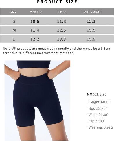 High Waisted Tummy Control Athletic Shorts for Women Compression Yoga Gym Running Workout Shorts in Saudi Arabia