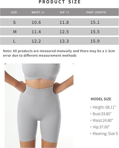 High Waisted Tummy Control Athletic Shorts for Women Compression Yoga Gym Running Workout Shorts in Saudi Arabia
