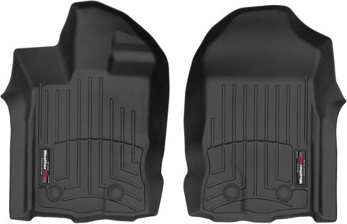 بطانات أرضية مخصصة من WeatherTech لسيارة Ford Ranger - الصف الأول (4415181V)، أسود in Saudi Arabia